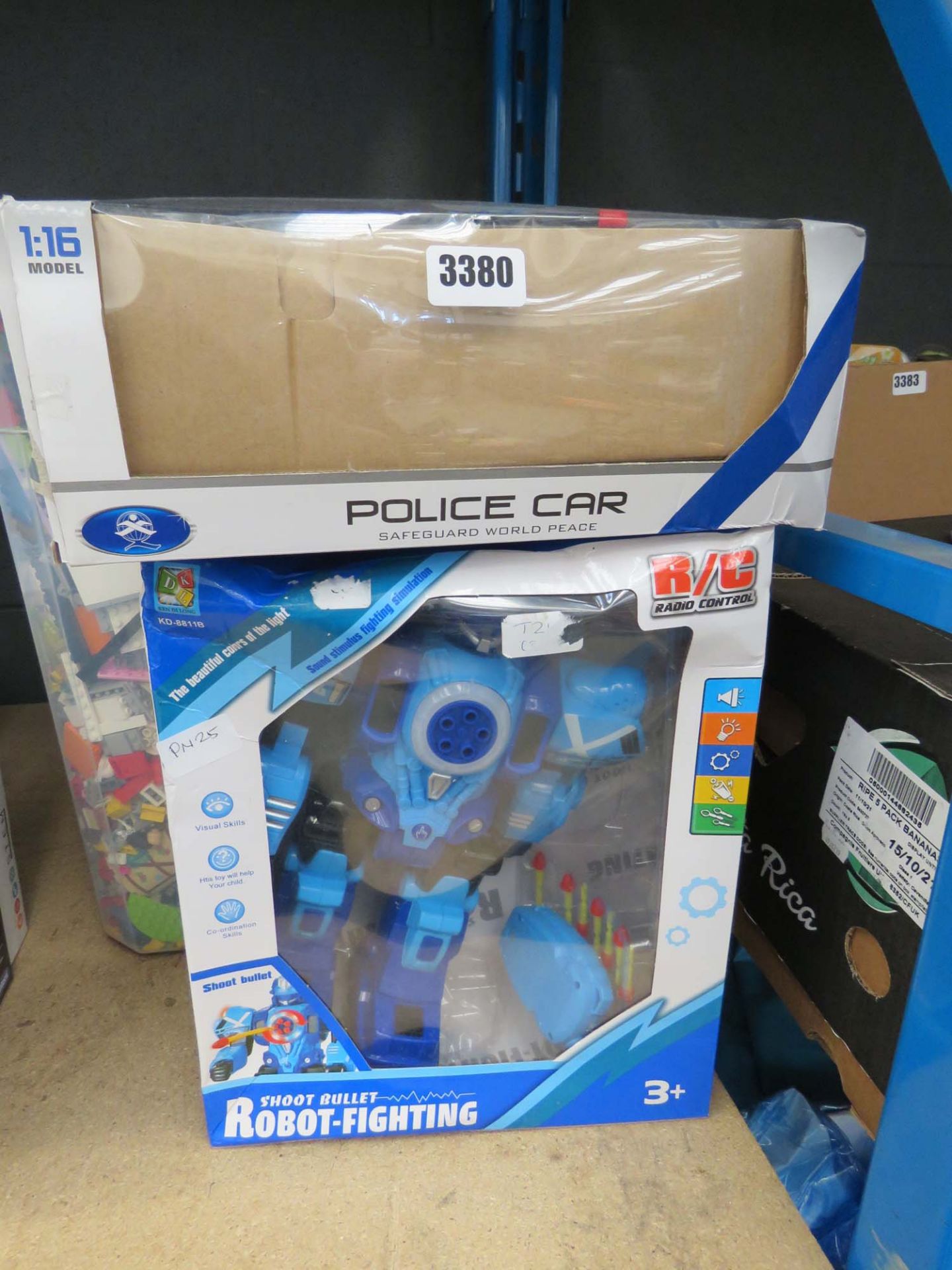 Shoot bullet fighting robot and remote control police car