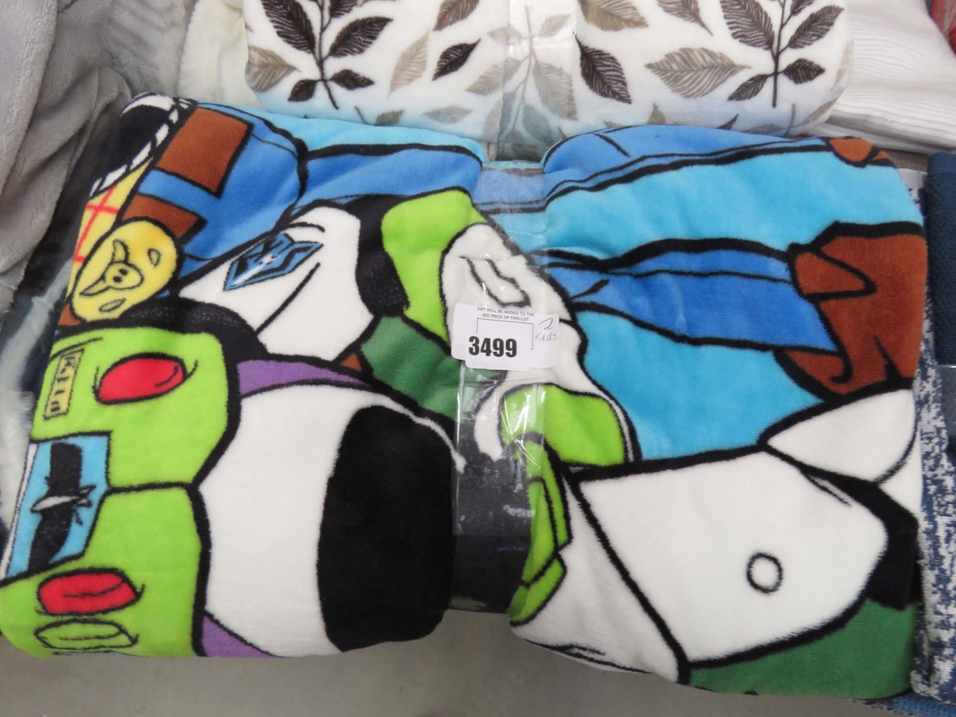 2 kids Toy Story blankets