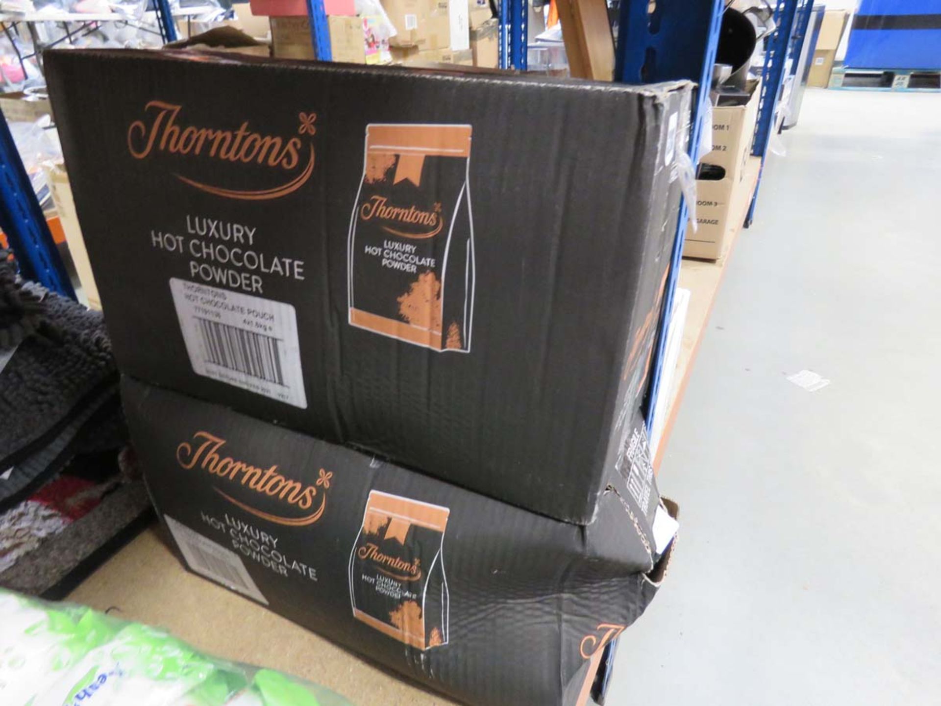2 boxes of Thorntons hot chocolate powder