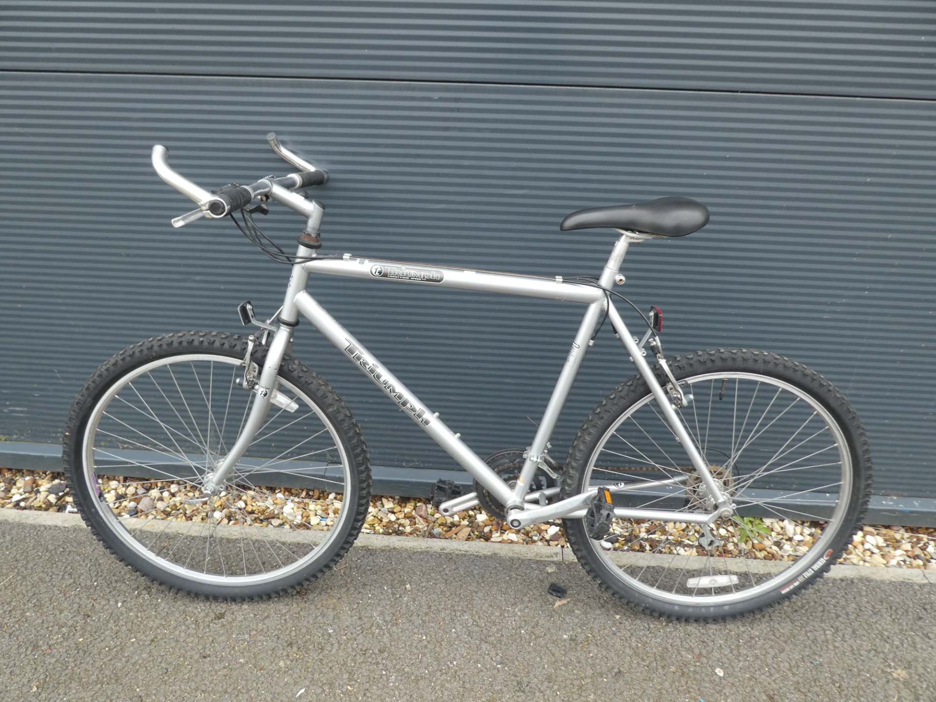 Triumph 21 speed mountain bike in silver