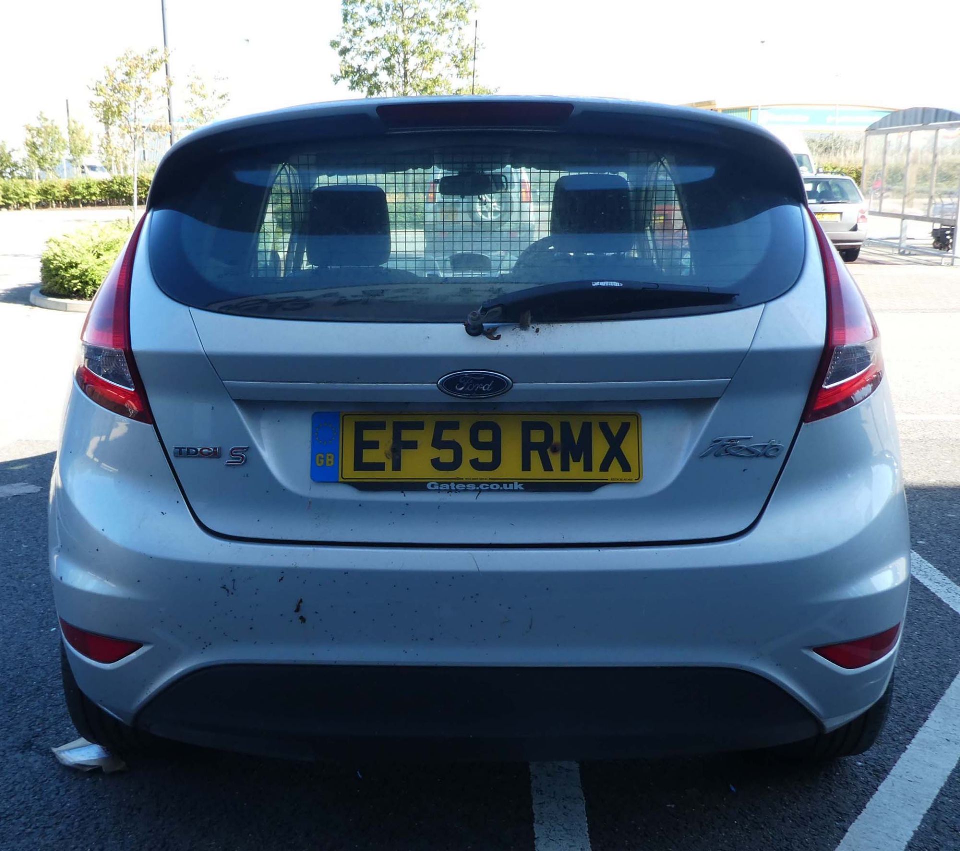 EF59 RM XFord Fiesta Sport TDCI 90 DFD car derived van in silver, 1560cc diesel, first registered - Image 5 of 12