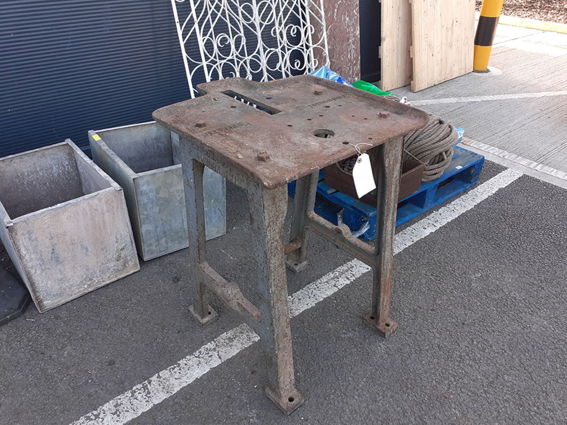 Cast iron work table