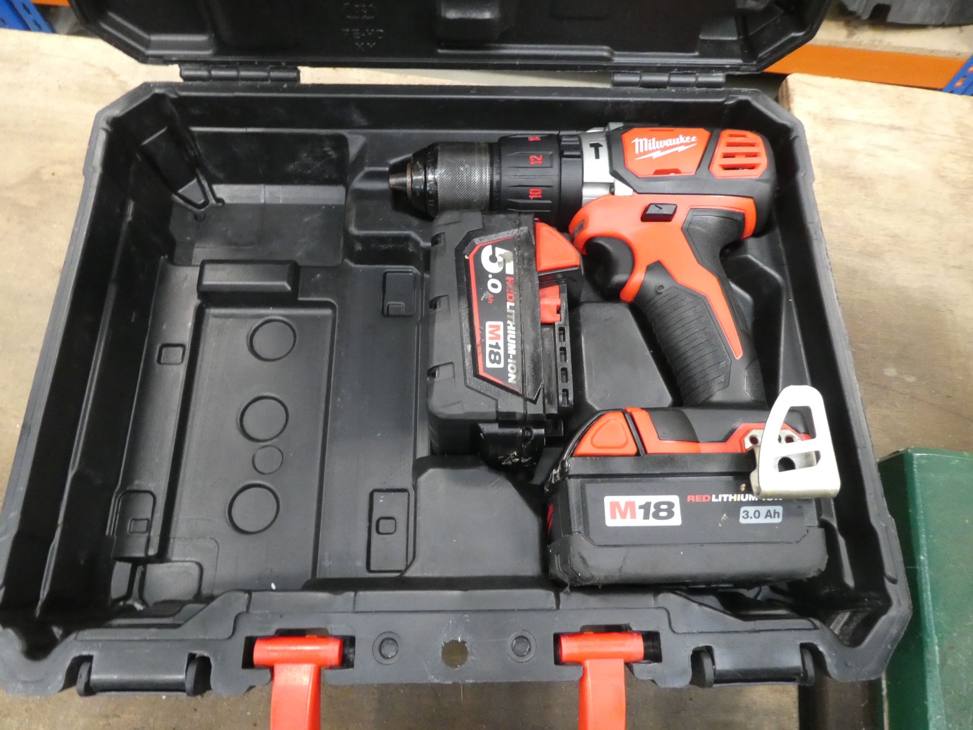 Milwaukee battery drill with 2 batteries no charger