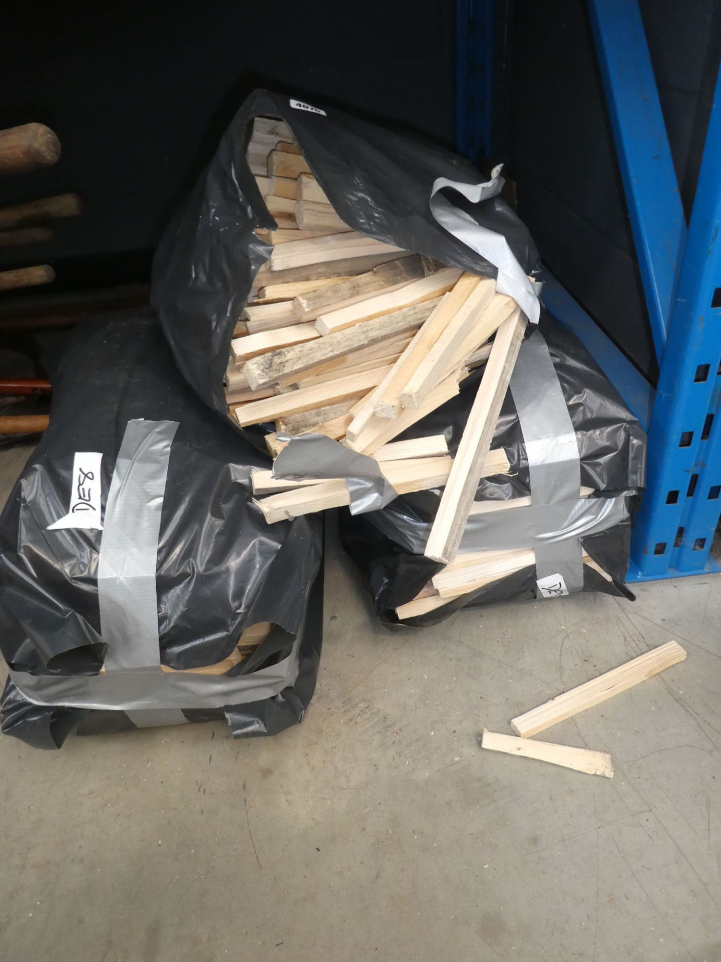 3 bags of kindling