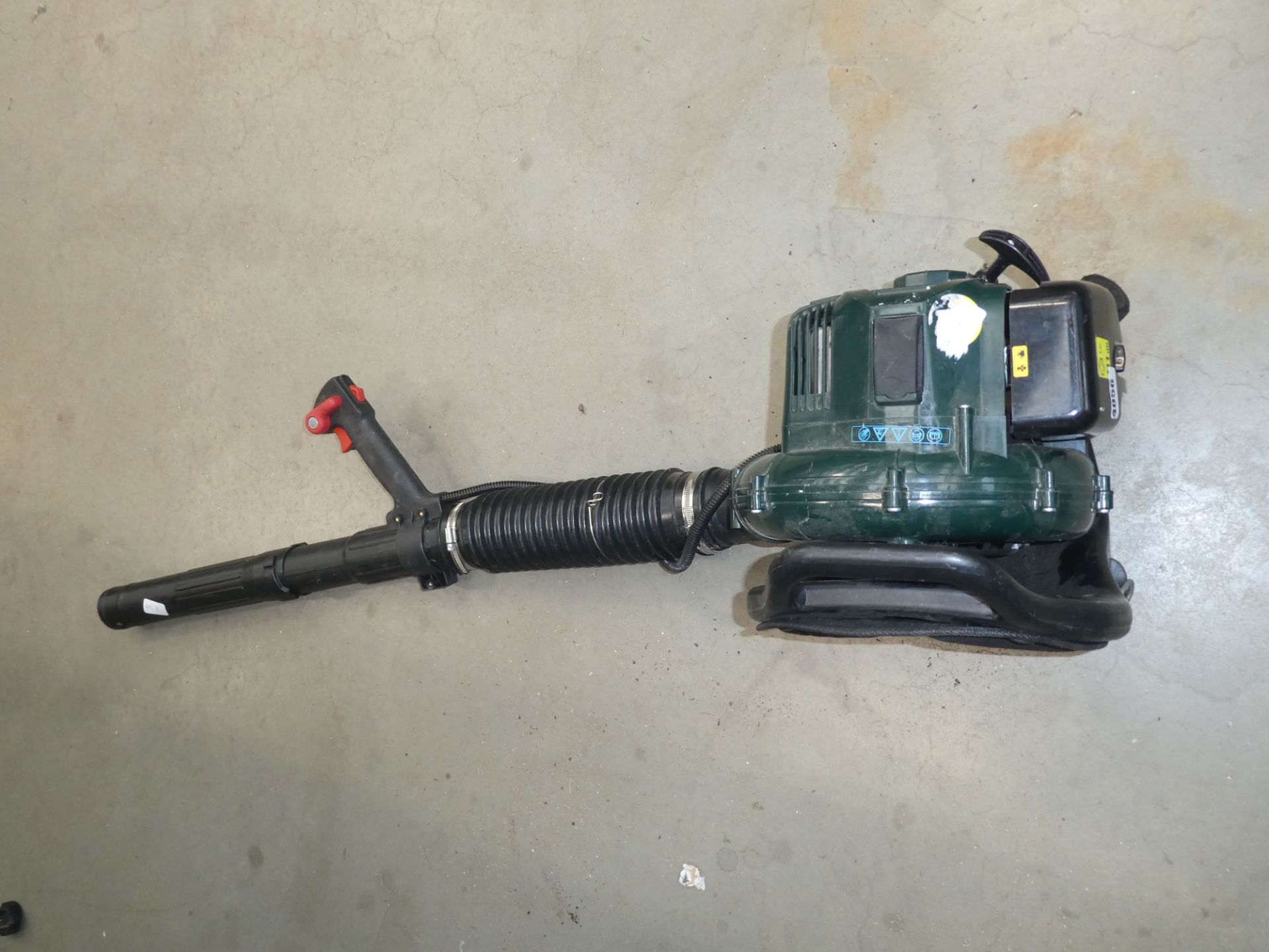 Webb green petrol powered blow vac