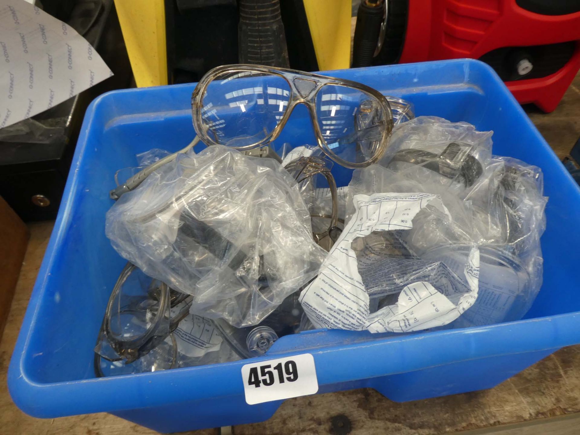 Box of safety glasses