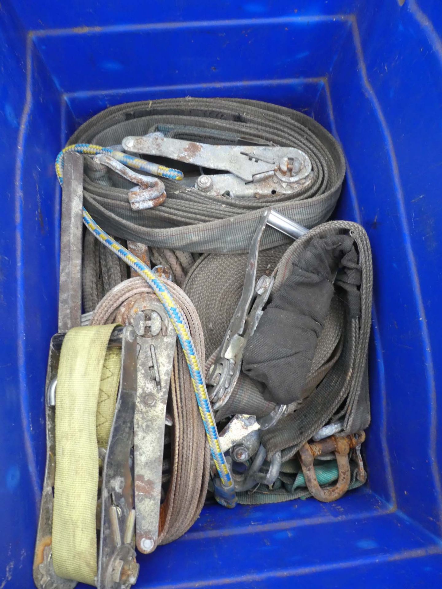 Box of lorry straps