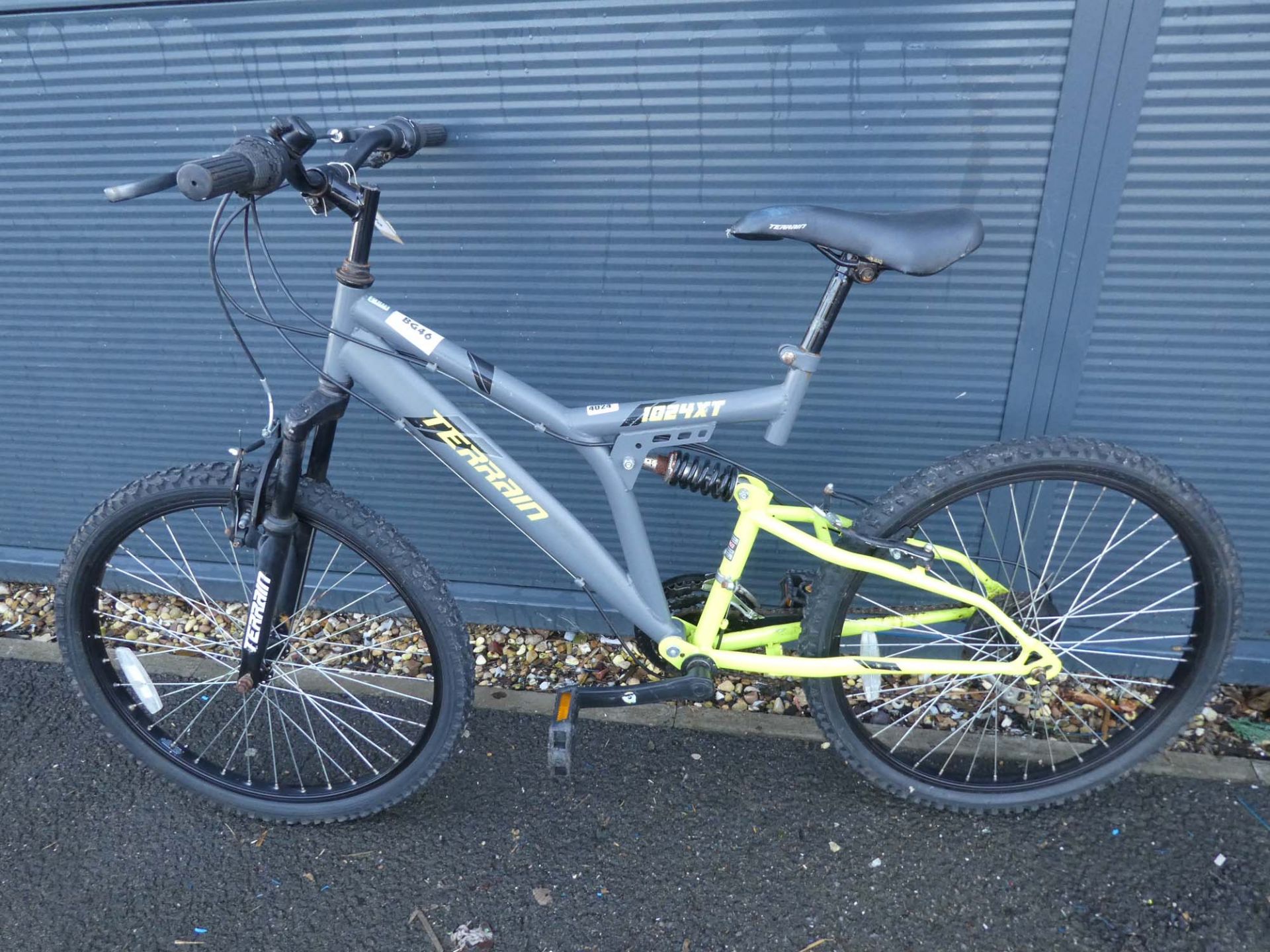 Green and grey Terrain child's mountain bike