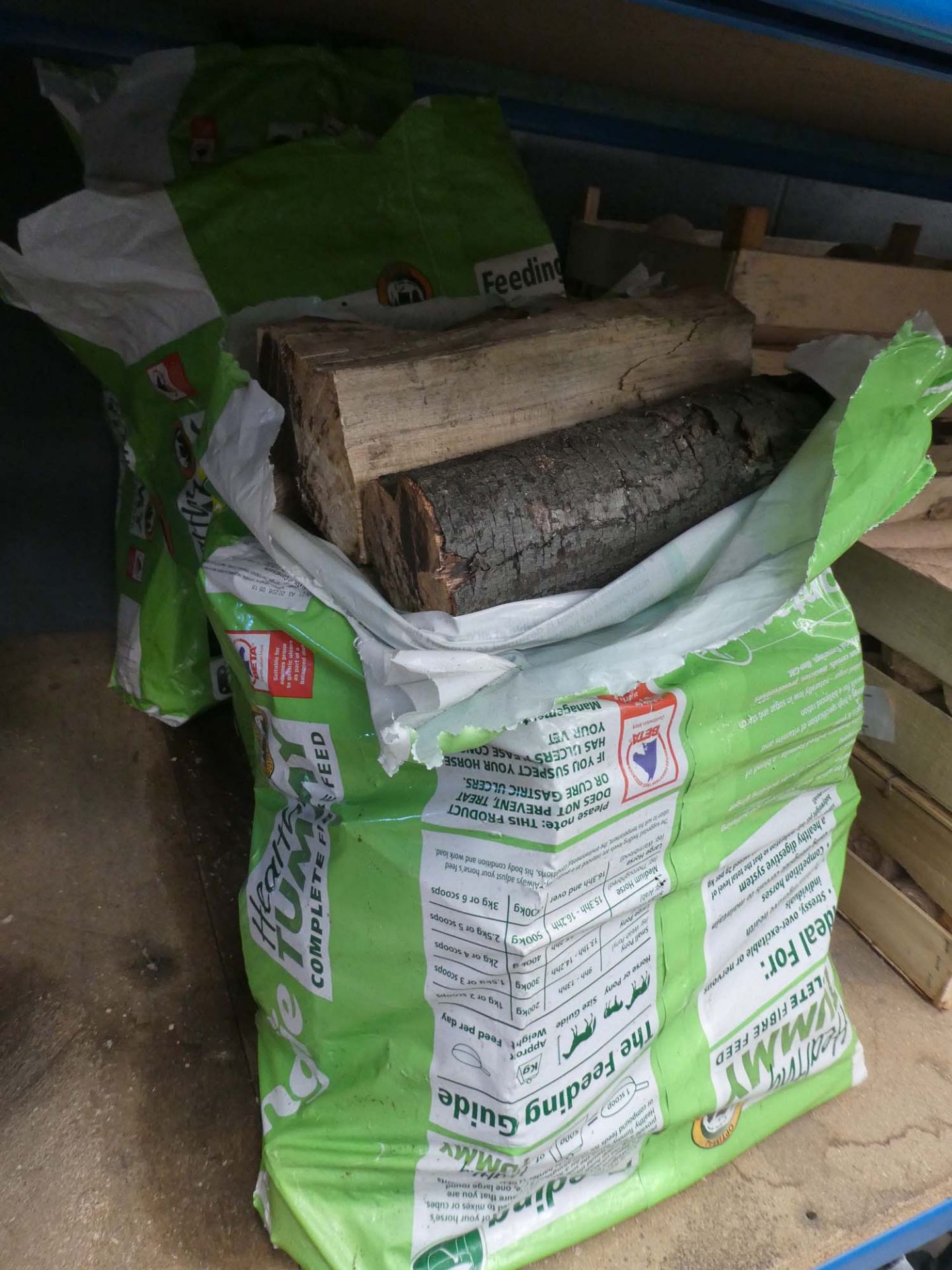 3 large bags of log offcuts