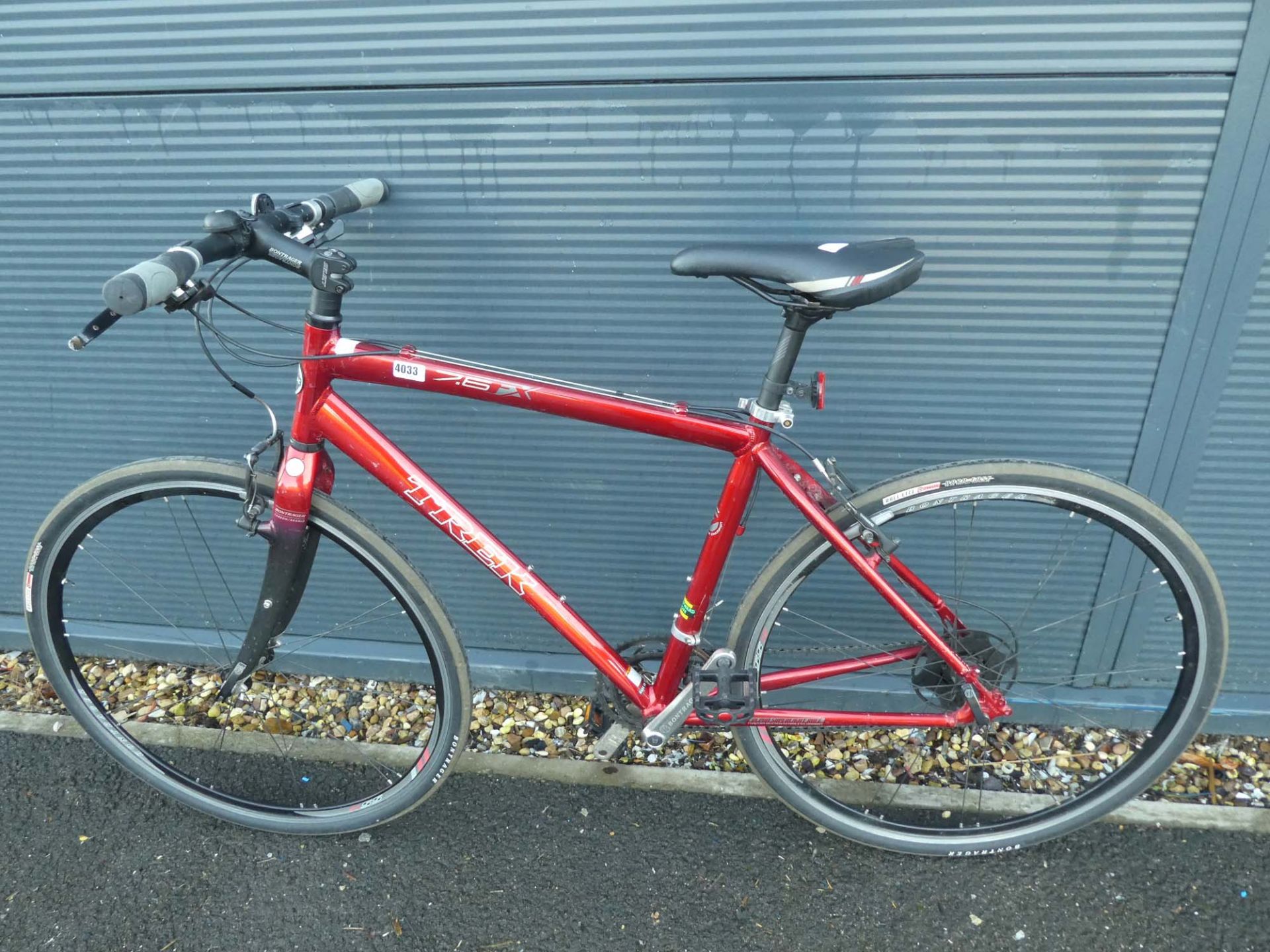 Red Trek mountain bike