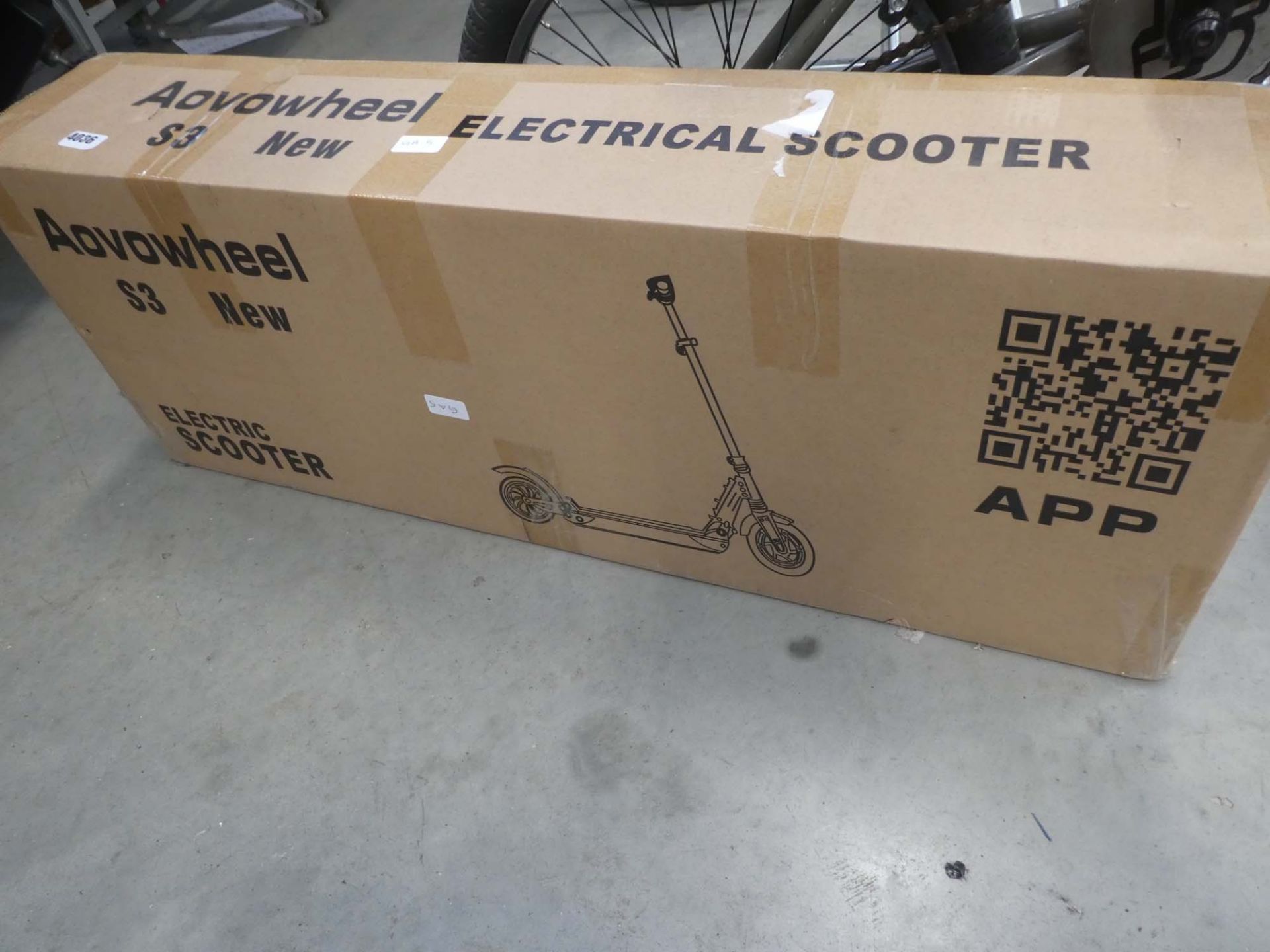 Boxed electric scooter