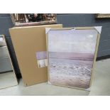 4 Modern prints on canvas of the seashore