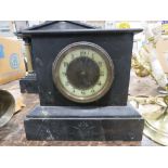 Slate mantle clock