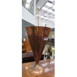 (18) - Copper and brass umbrella stand