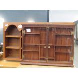 (38 & 22) - Two wall hung display cabinets