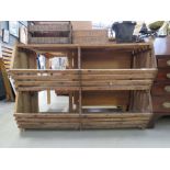 Pine 2 tier rack