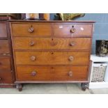 Victorian chest of two over three drawers