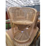 5401 Bent cane and wicker chair