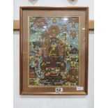 5744 Framed and glazed Buddhist print