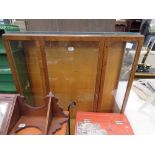 (4) Glazed oak display cabinet