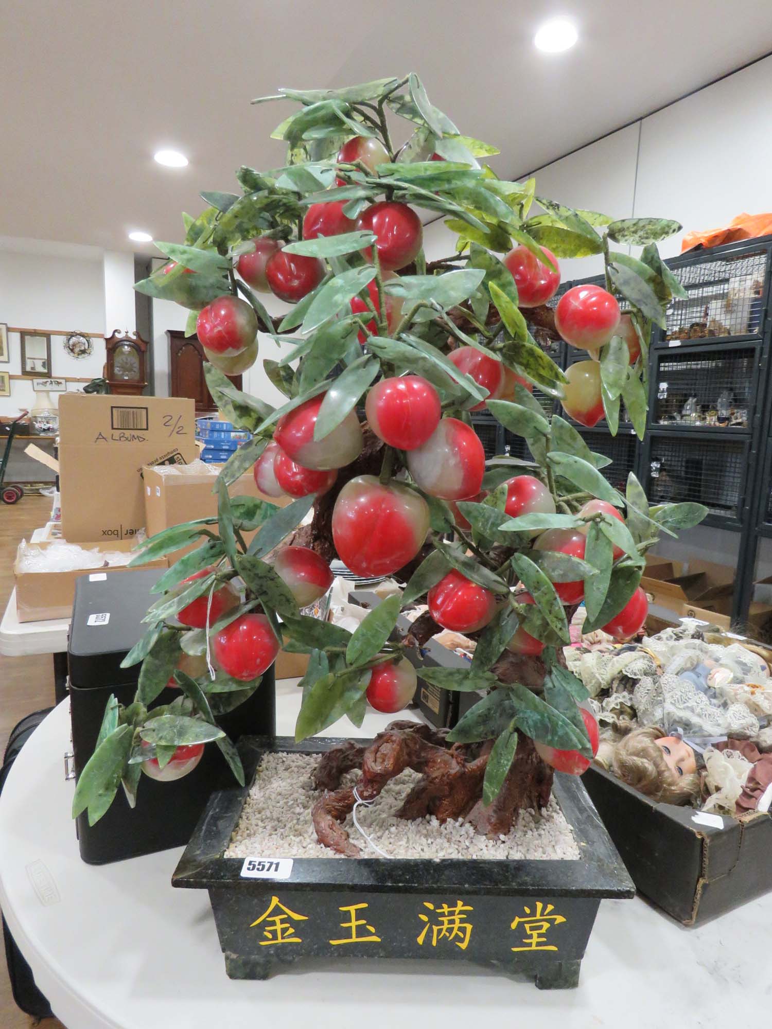 Hard stone tree with fruit