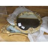 4 mirrors in decorative gilt frames