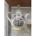 Large Quimper style teapot