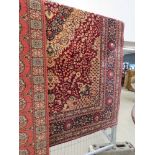 2x3m maroon floral carpet