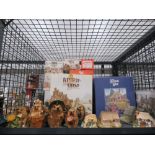 Cage containing Lilliput Lane figures