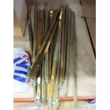 Quantity of brass stair rods