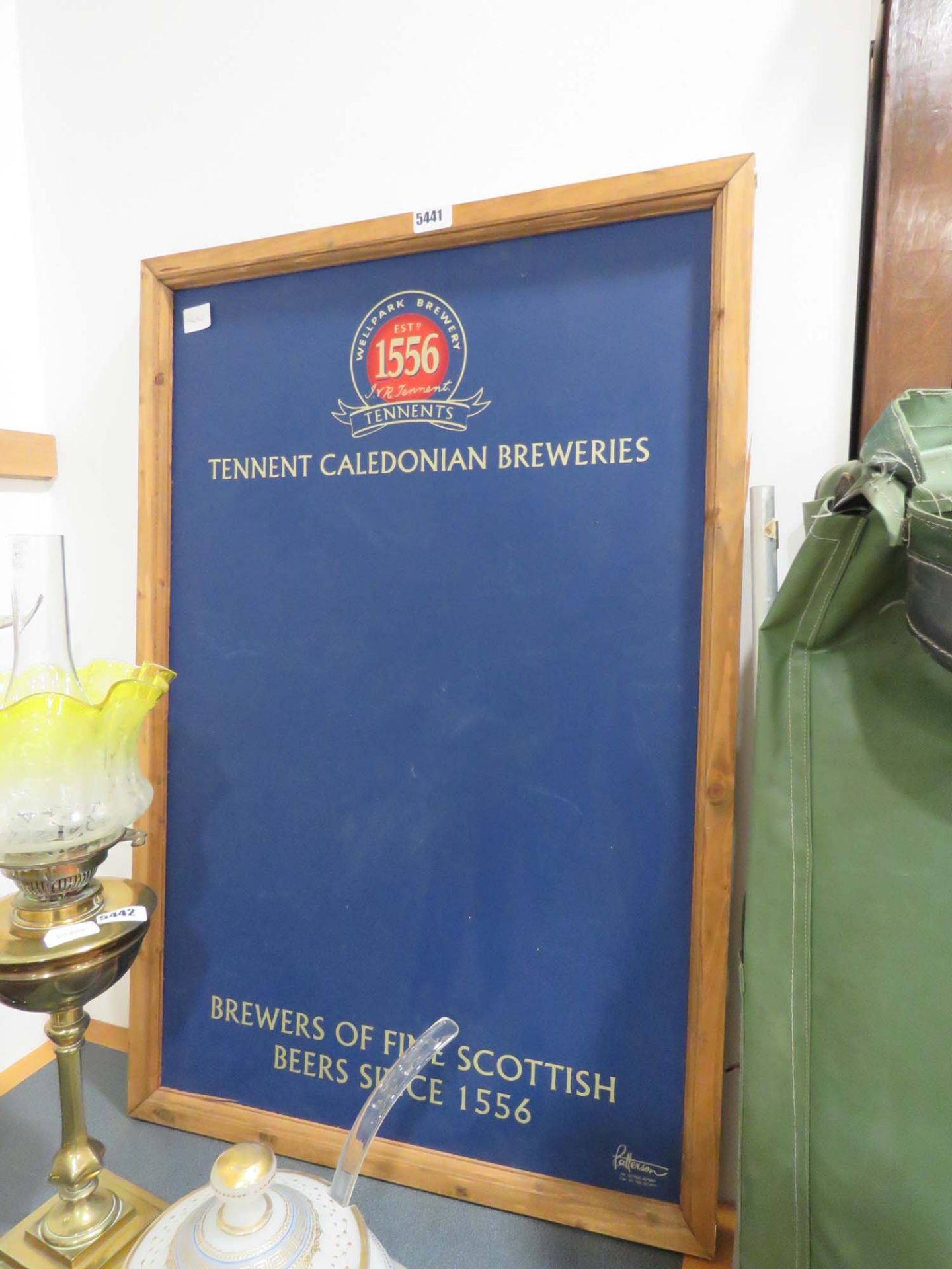 Tennent Breweries notice board