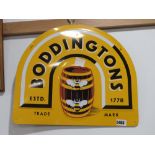 Metal Boddington's Beer sign
