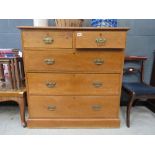 Victorian chest of two over three drawers