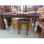 Victorian wind out dining table with extra leaf