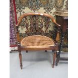 Bow back chair with bergere chair