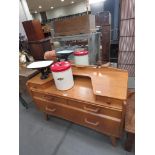 G-Plan oak dressing table