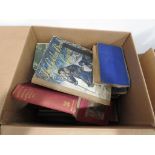 Box containing a quantity of novels and reference books