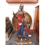 Resin figure Maasai mother and child