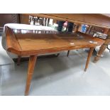 Asian coffee table with carved surface