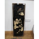 Inlaid and lacquered Chinese panel