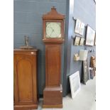 18th century oak long case clock from Baldock