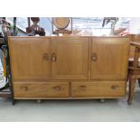 Ercol elm sideboard with 3 doors and 2 drawers