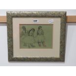 Degas print with three ballerinas