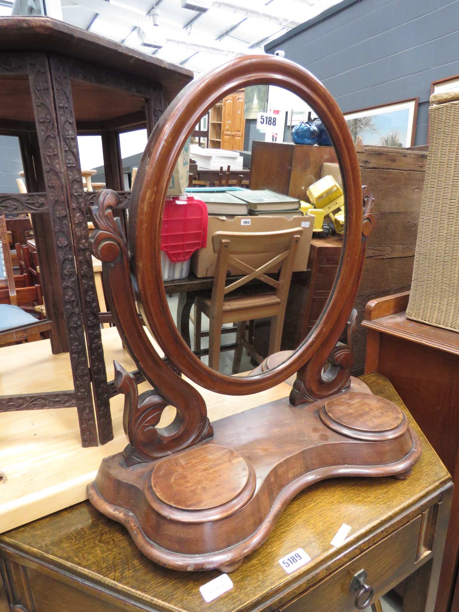 5219 Victorian toilet mirror