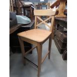 4 pine kitchen counter chairs