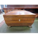 Rosewood tea caddy