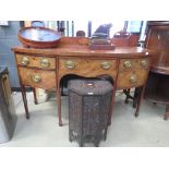 Bow fronted Regency sideboard