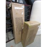 3 boxes containing furniture parts
