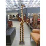 Carved figure of a giraffe