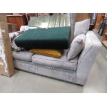 Grey fabric 2 seater sofa